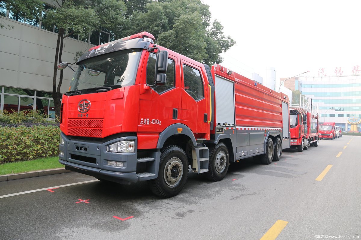 一汽解放j6p泡沫消防车