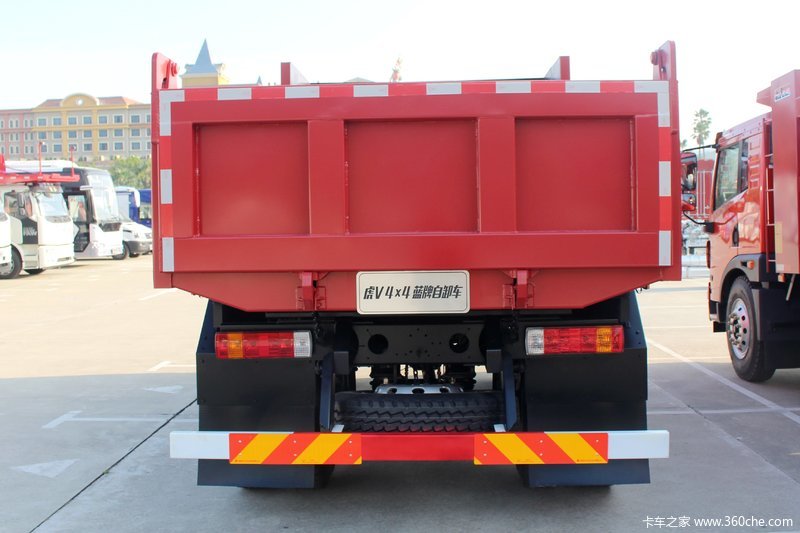 解放虎v 140马力 4x4 自卸车