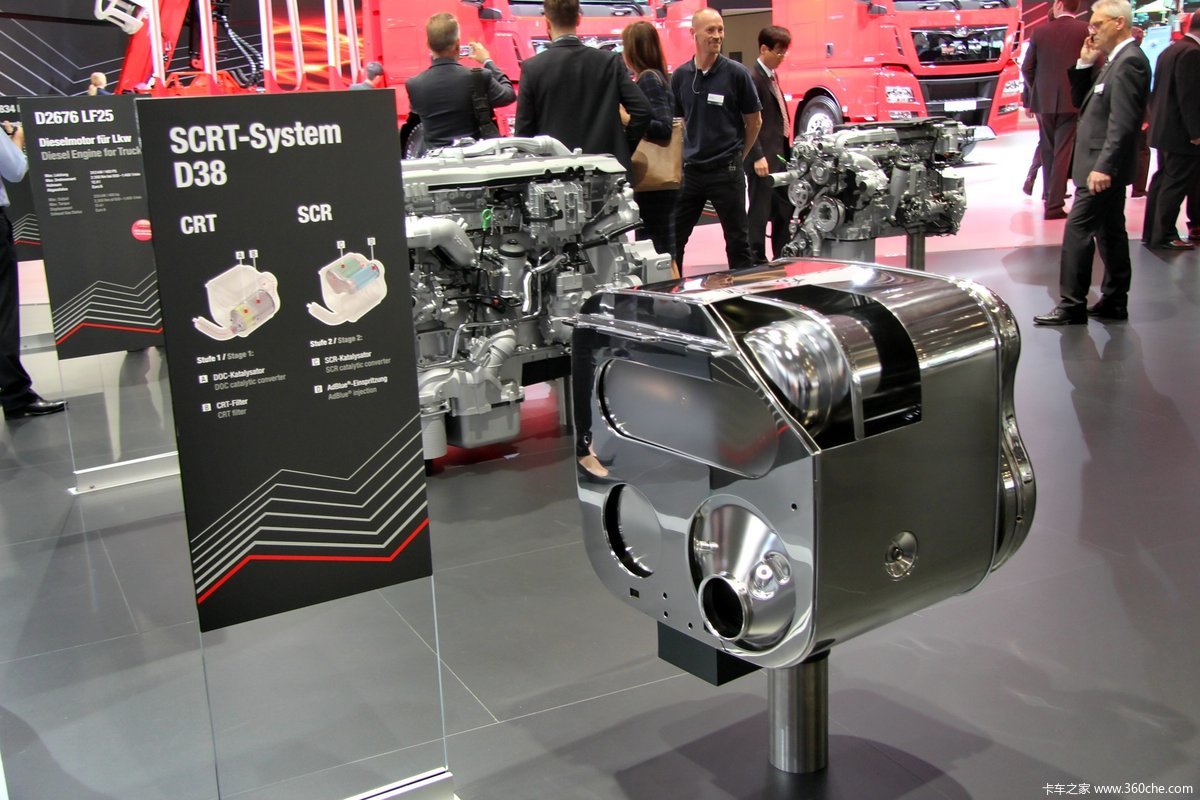 汉诺威车展曼发动机展台