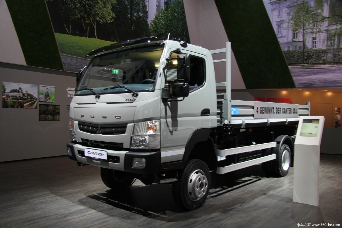 汉诺威车展扶桑canter175马力4x4轻卡