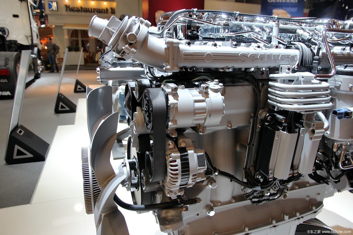 汉诺威车展斯堪尼亚13升发动机
