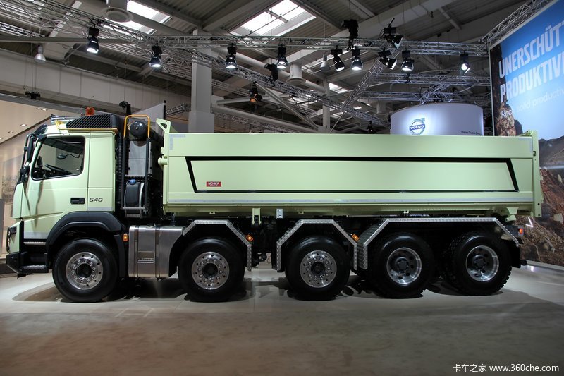 【图】汉诺威车展:沃尔沃fmx 五轴提升桥自卸车_卡车之家