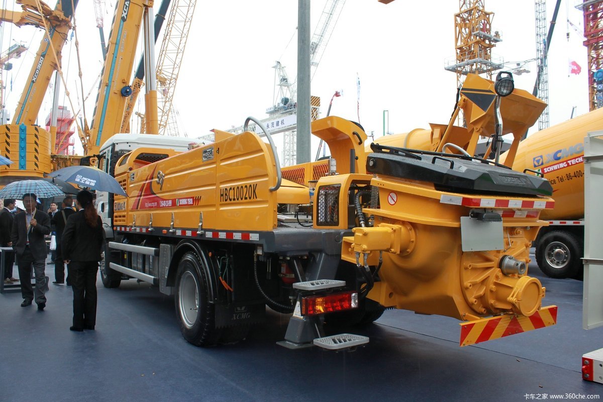 bauma china > 宝马展徐工展台 > hbc10020k混凝土车载泵