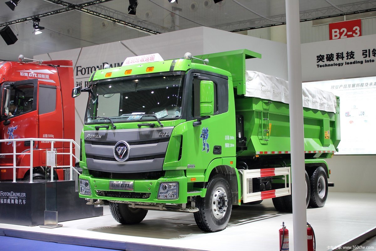 欧曼gtl 9系 336马力 6x4 城建渣土车