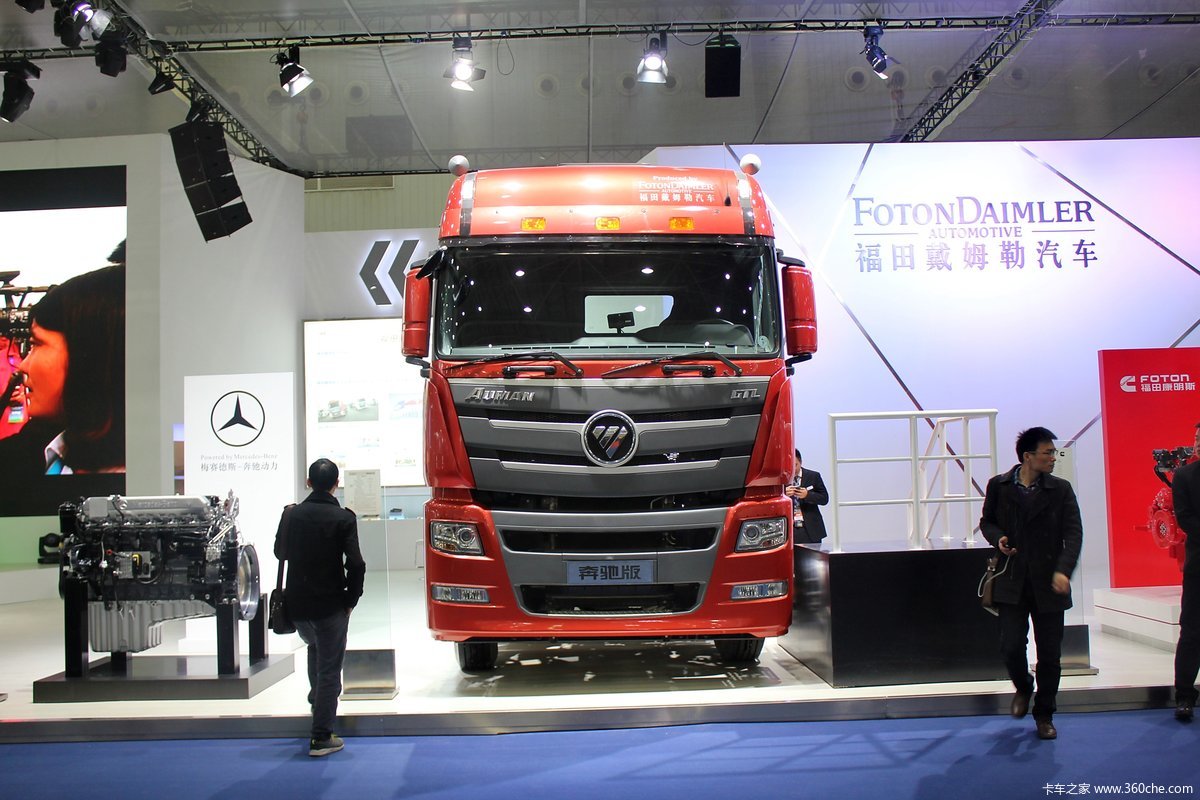 欧曼gtl奔驰动力430马力6x4牵引车