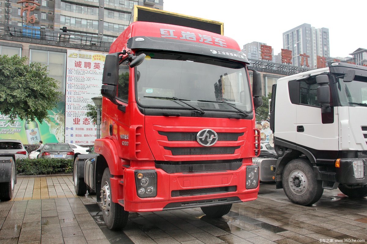 红岩杰卡4x2290马力牵引车