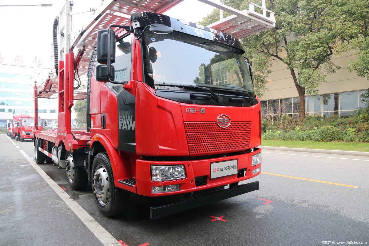 一汽解放j6l320马力6x2中置轴轿运车