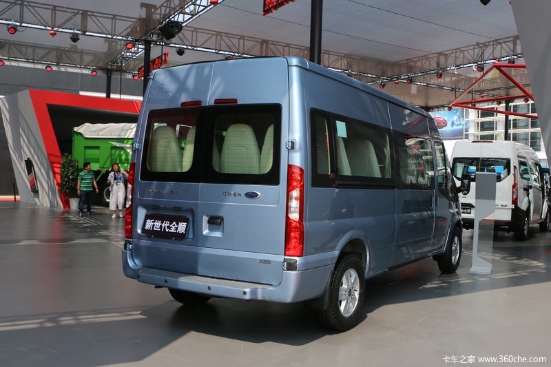 福特江铃 新世代全顺 v348 长轴 标准型 15座 客车