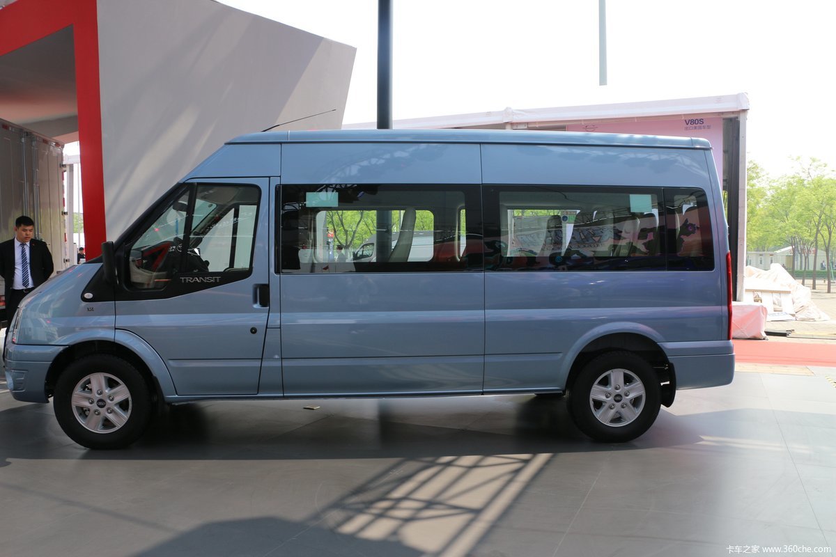 福特江铃新世代全顺v348长轴标准型15座客车