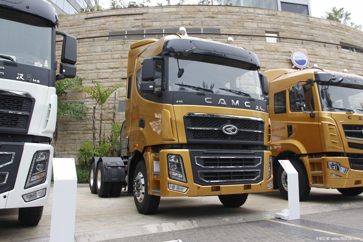 【图】华菱汉马h9 410马力 6x4 lng牵引车_卡车之家