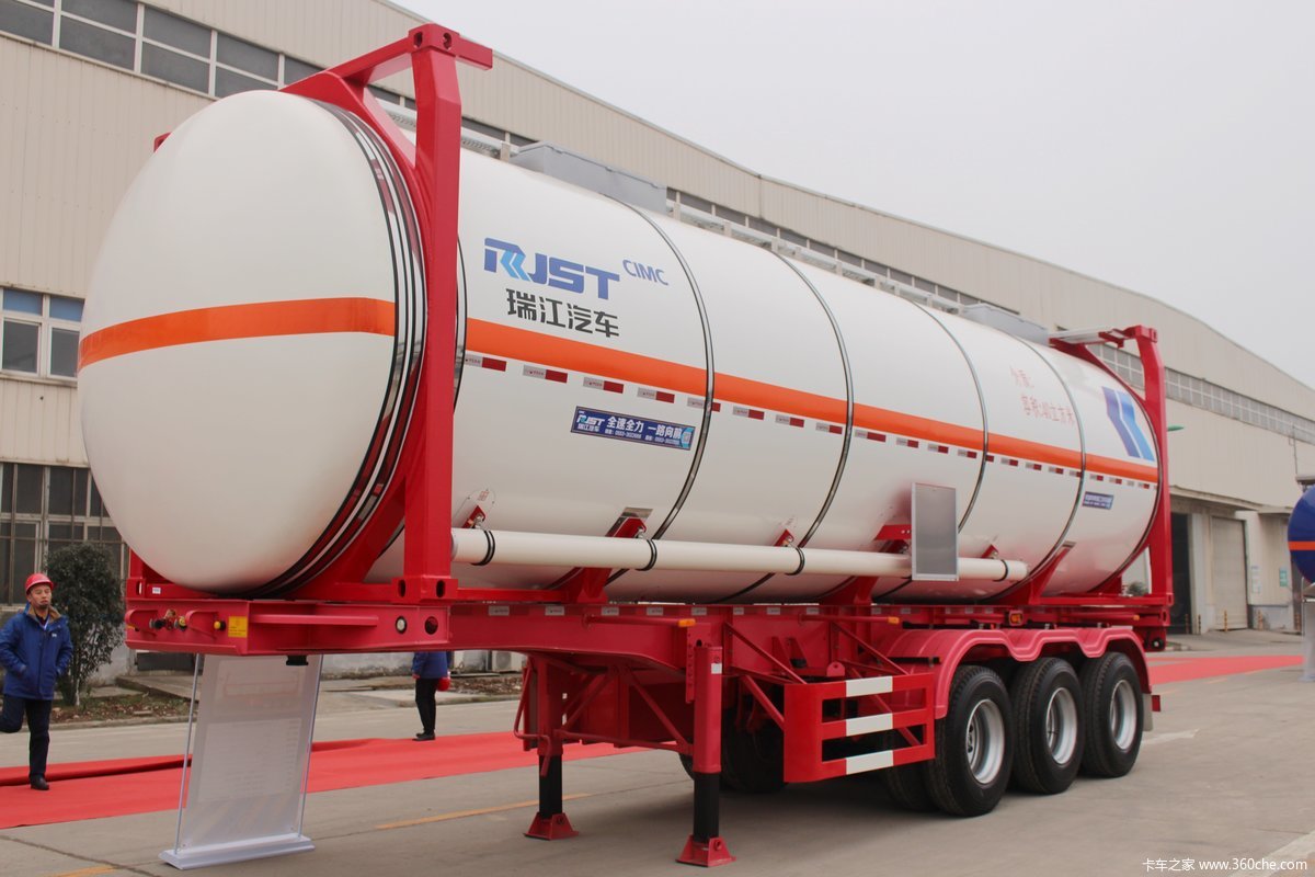 中集瑞江 40方30英尺不锈钢保温箱罐式半挂车