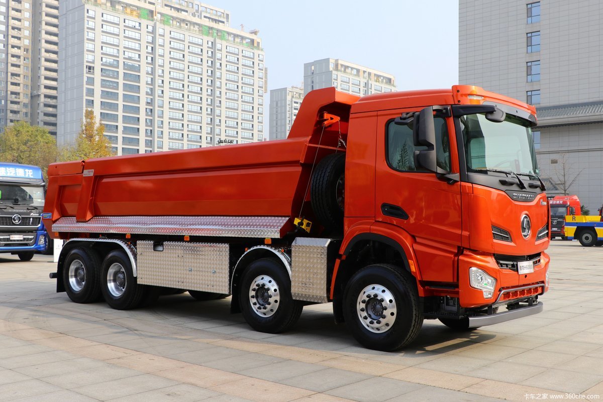 【图】德龙h6000 400马力 8x4 6.5米混合动力自卸车_卡车之家
