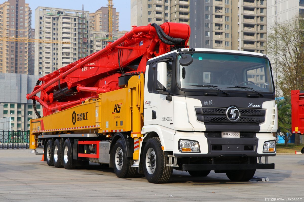 德龙x3000510马力10x4混凝土臂架泵车国六