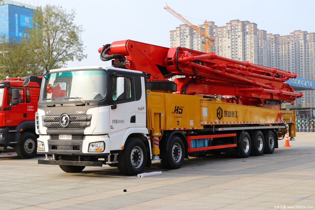 德龙x3000510马力10x4混凝土臂架泵车国六
