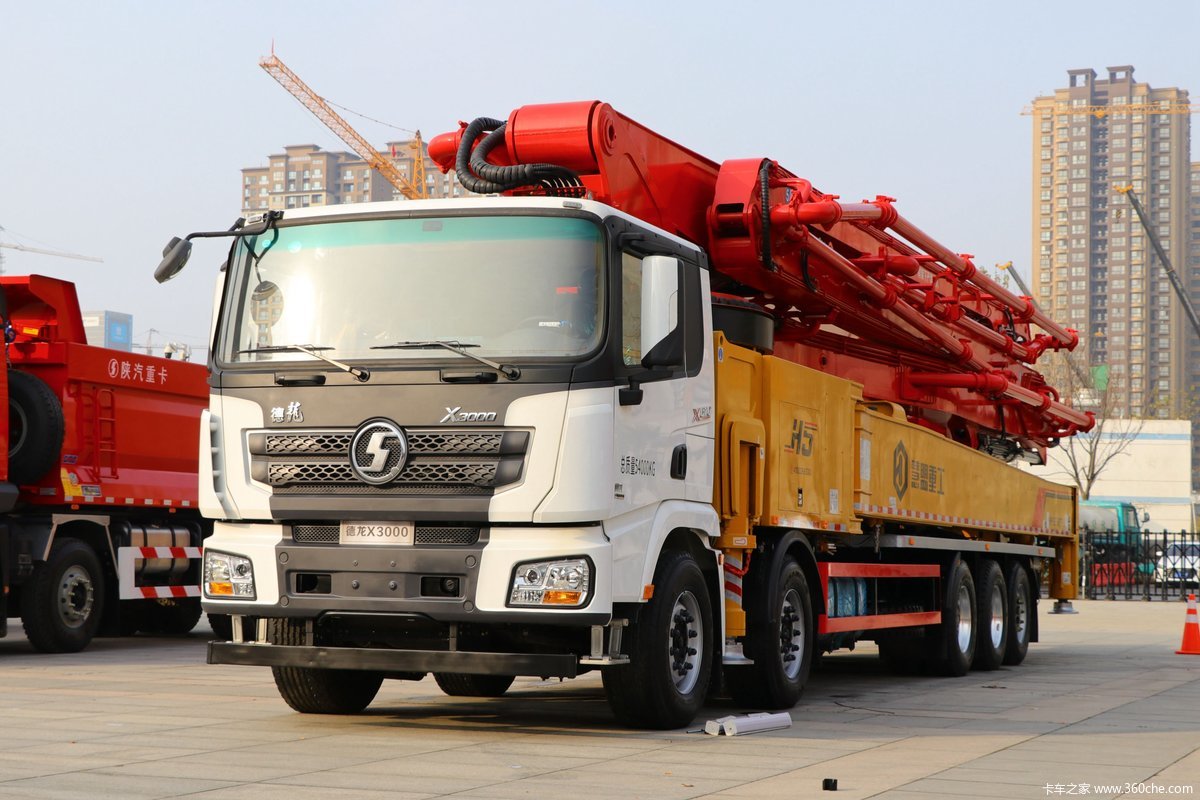 德龙x3000510马力10x4混凝土臂架泵车国六