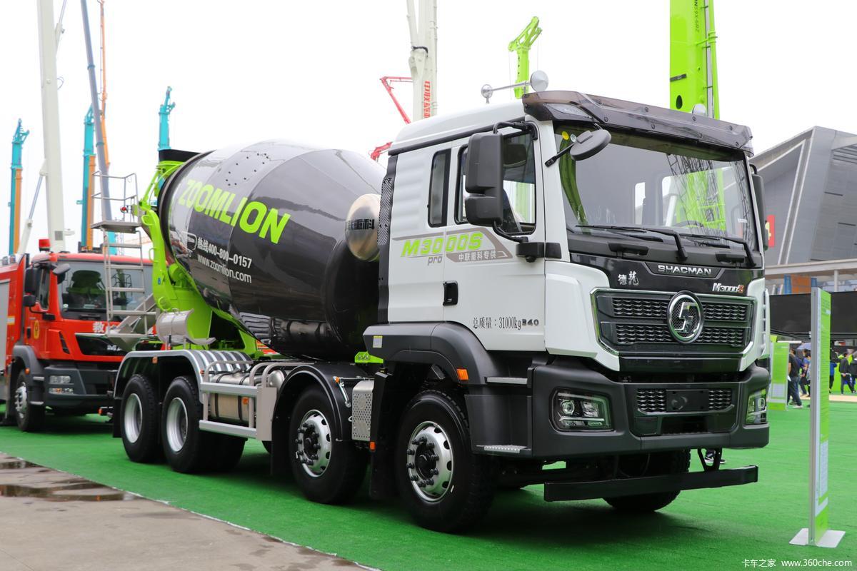 【图】陕汽重卡 德龙M3000S Pro 340马力 8X4 7.82方混凝土搅拌运输车_卡车之家